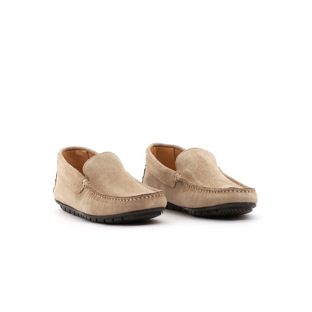 Club Style Mocassino Car Shoe Camoscio Beige